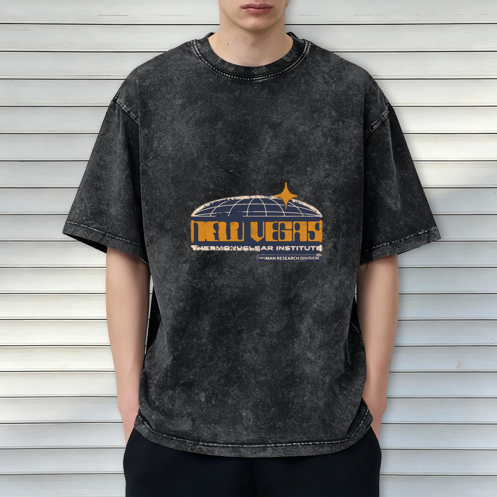 New Vegas Thermonuclear Institute Vintage Washed Graphic T-Shirt