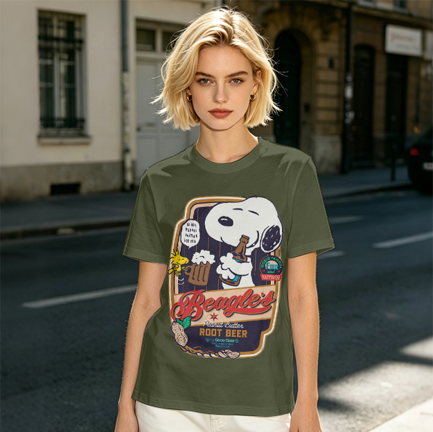 Snoopy Beagle's Root Beer Graphic T-Shirt