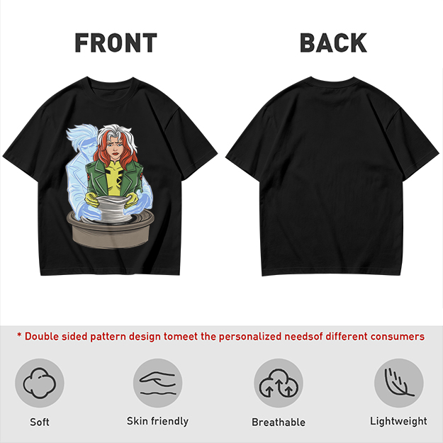 X-Men Rogue and Iceman Pottery Graphic Tee