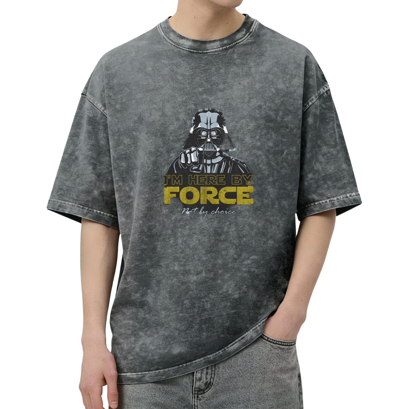 Oversized Star Wars Darth Vader 'I'm Here By Force' T-Shirt