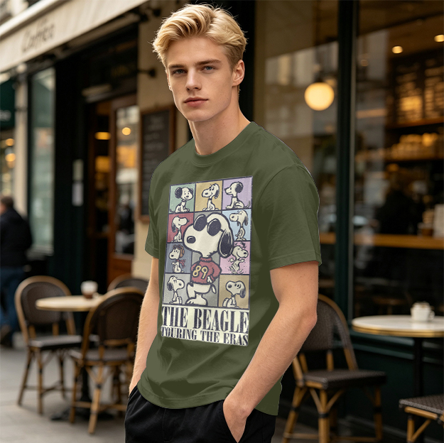 Snoopy The Beagle Touring The Eras Graphic T-Shirt