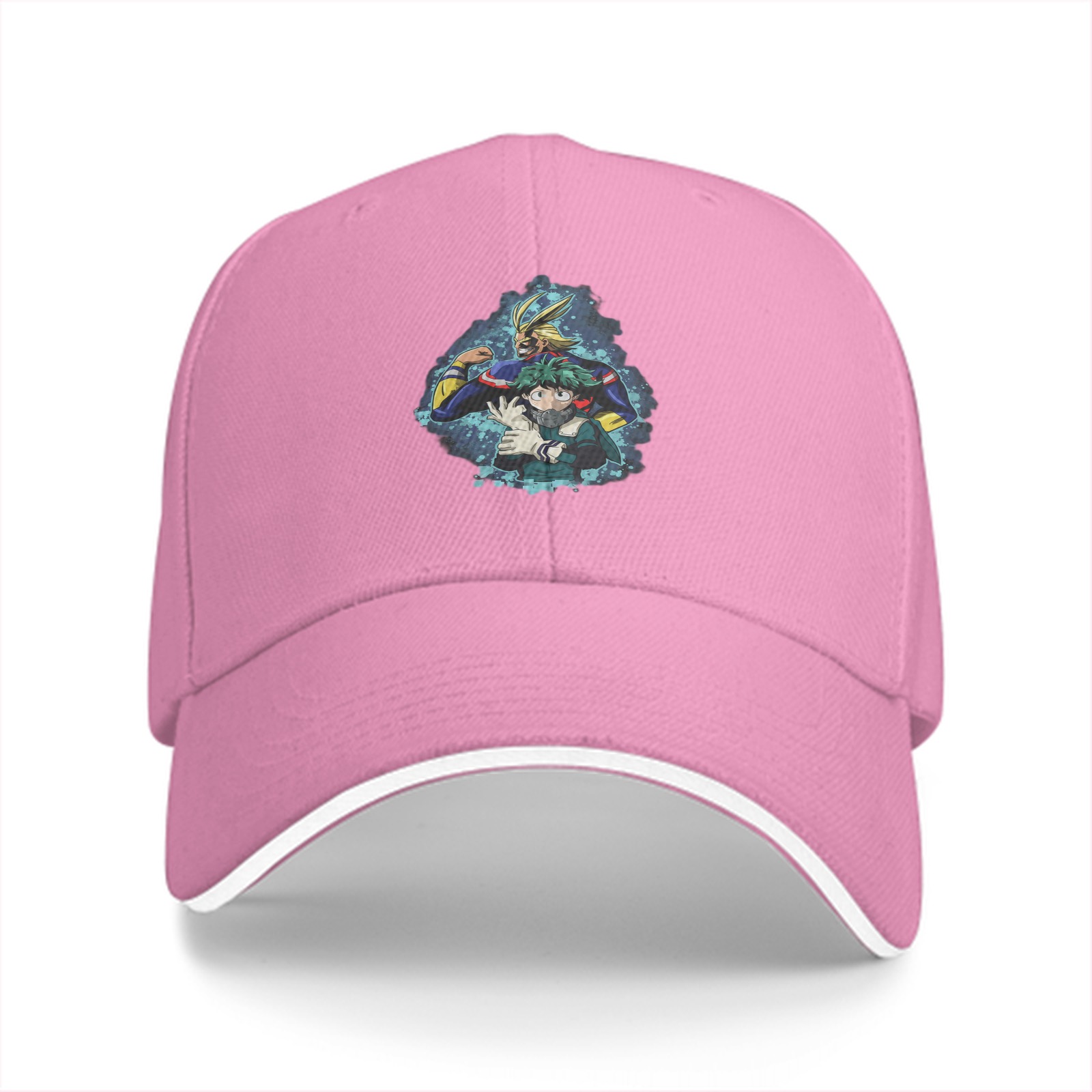 My Hero Academia Anime Character Print Black Baseball Cap