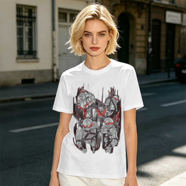 Olive Green Teenage Mutant Ninja Turtles Graphic T-Shirt