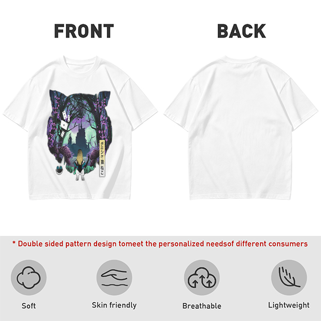 Cheshire Cat Wonderland Forest Graphic Tee