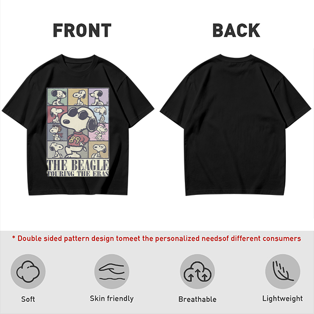 Snoopy The Beagle Touring The Eras Graphic T-Shirt
