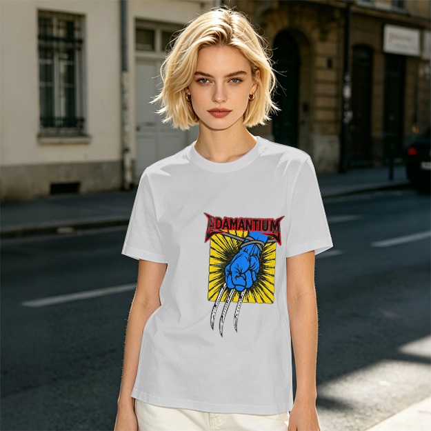 Olive T-Shirt with Adamantium Wolverine Claw Graphic