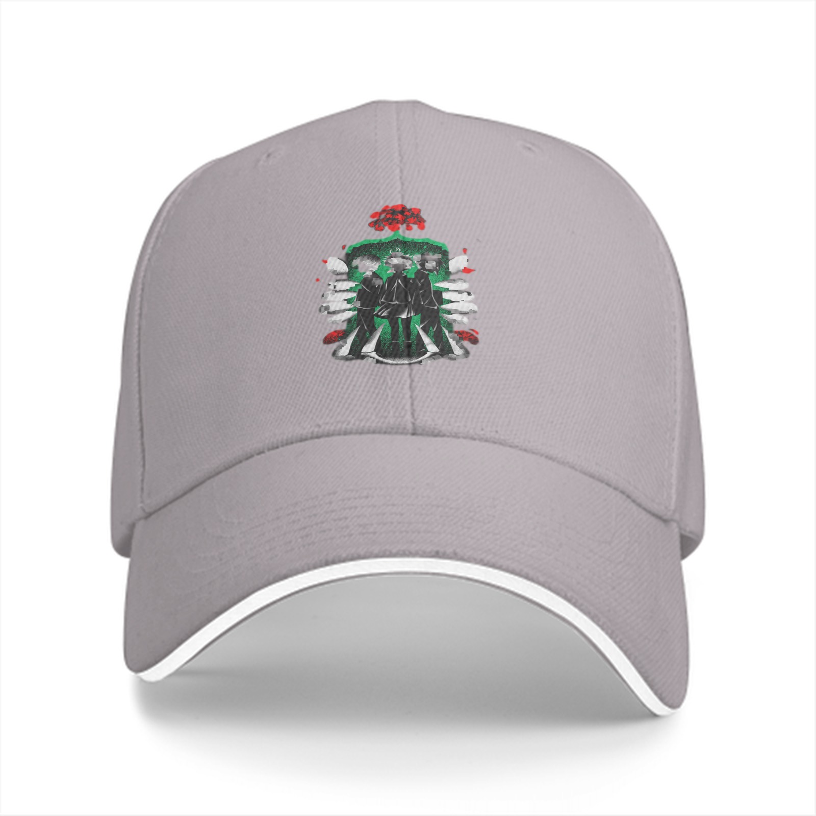 Black Baseball Cap With Mexican Mariachi Themed Graphic Print