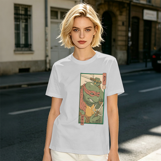 Olive T-shirt with Raphael Teenage Mutant Ninja Turtles Graphic