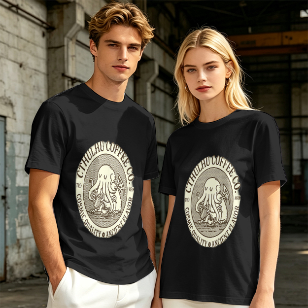 Cthulhu Coffee Co. Cosmic Flavor Graphic T-Shirt