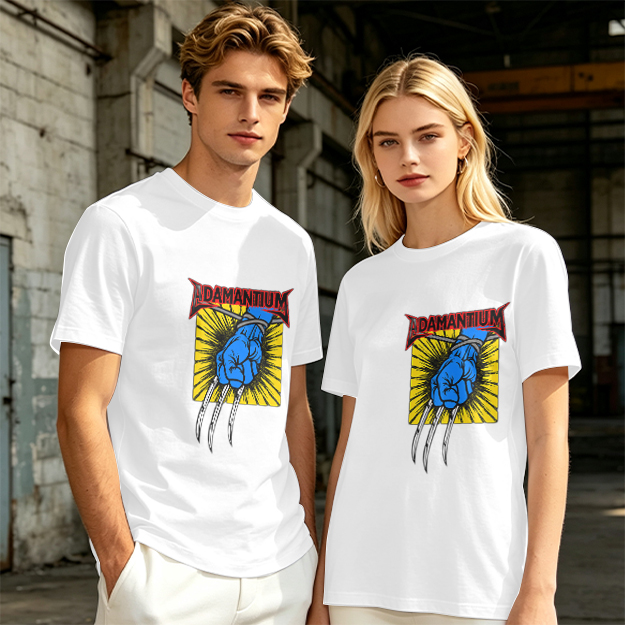 Olive T-Shirt with Adamantium Wolverine Claw Graphic