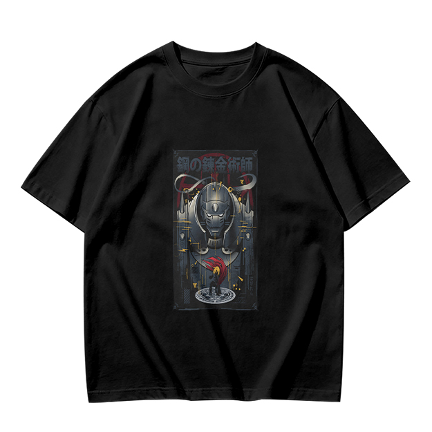 Olive T-shirt with Fullmetal Alchemist Anime Print