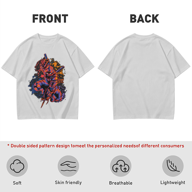 Olive T-Shirt With Stylized Ninja Turtle Warrior Graphic