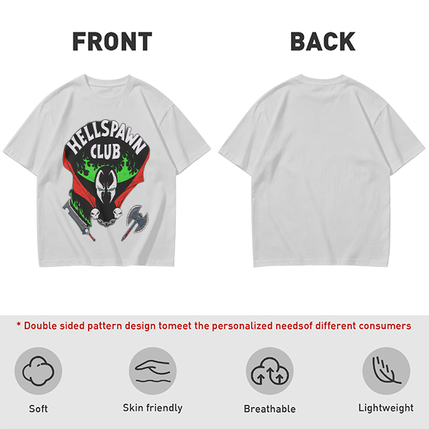 Hellspawn Club Graphic Print Olive T-Shirt