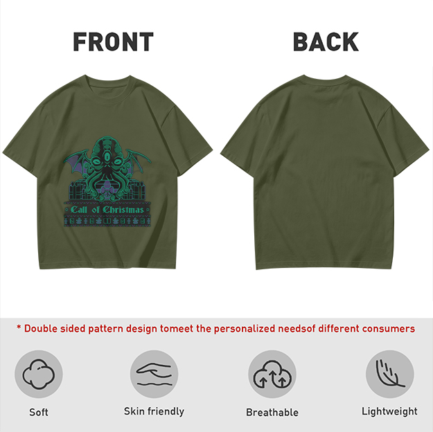 Call of Christmas Cthulhu Graphic T-Shirt