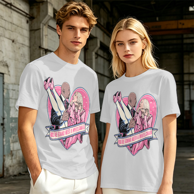 Olive Graphic T-Shirt With Funny Heart Print And Text