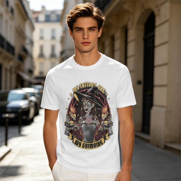 My Tattoos Are My Grimoire Witch Graphic T-Shirt