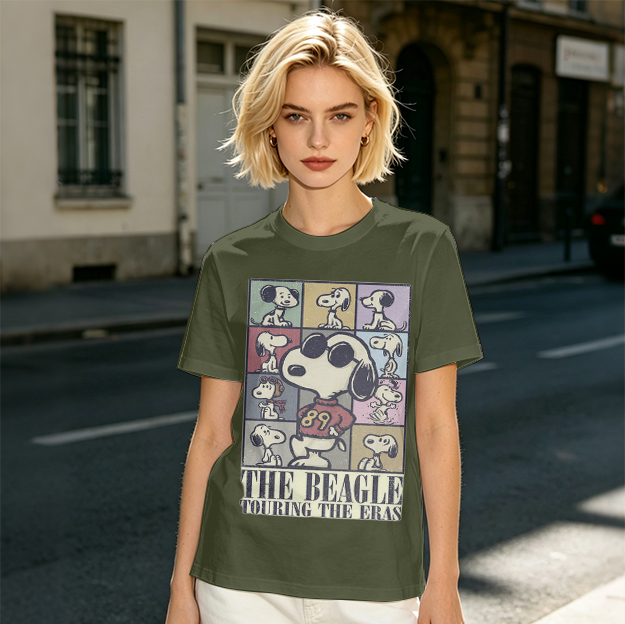 Snoopy The Beagle Touring The Eras Graphic T-Shirt
