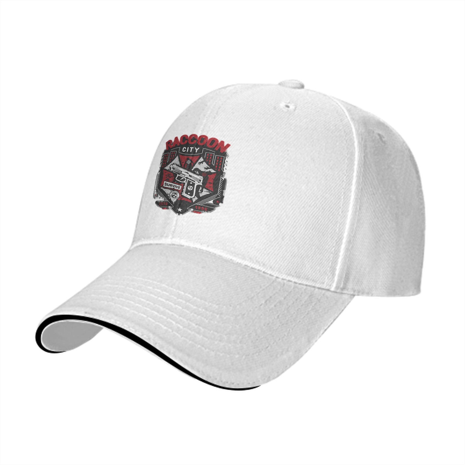 Raccoon City Survive 1996 Themed Black Baseball Cap
