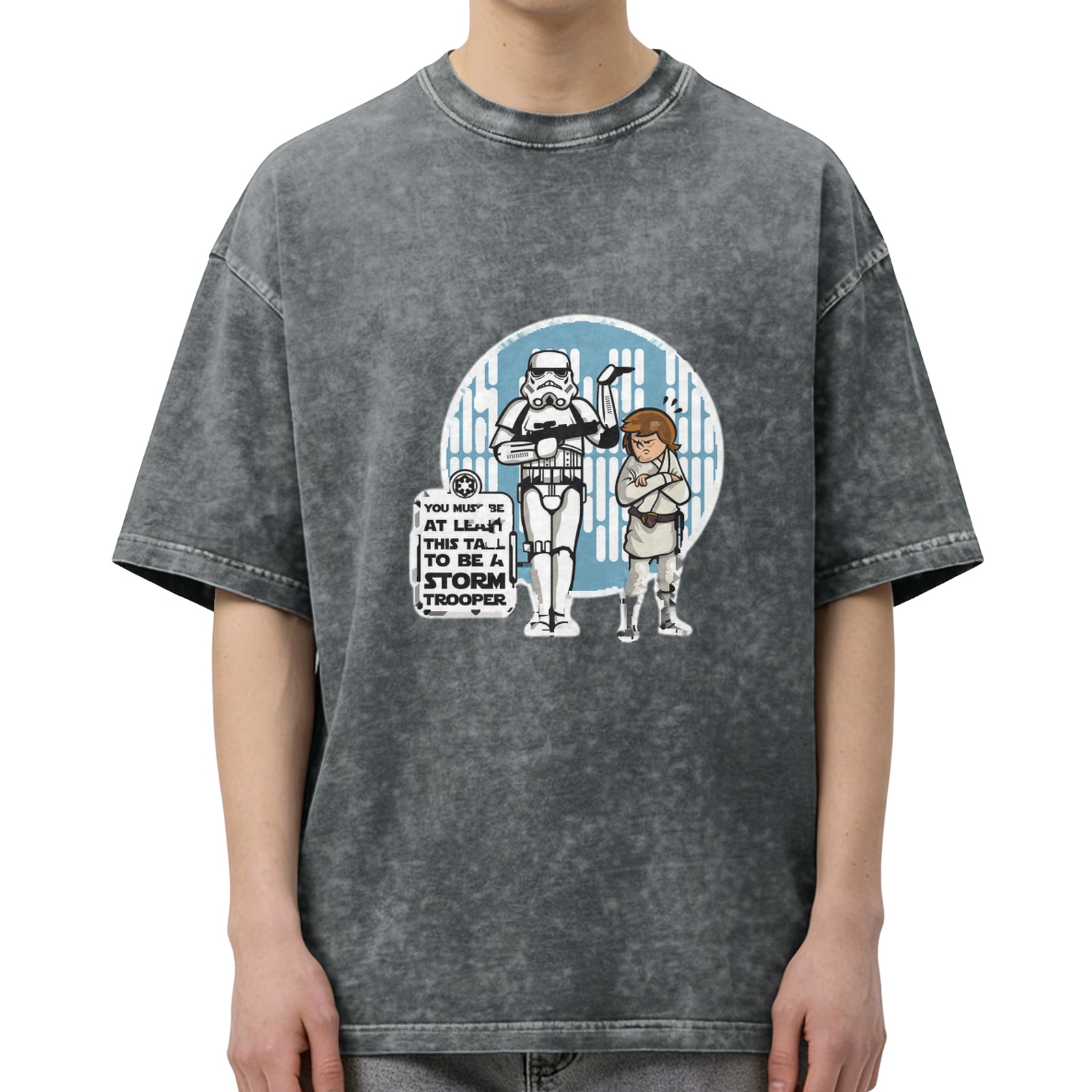 Star Wars Stormtrooper Height Check Graphic T-Shirt
