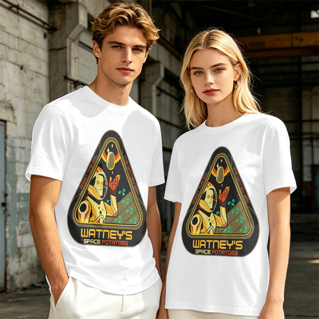 Watney's Space Potatoes Astronaut Graphic T-Shirt