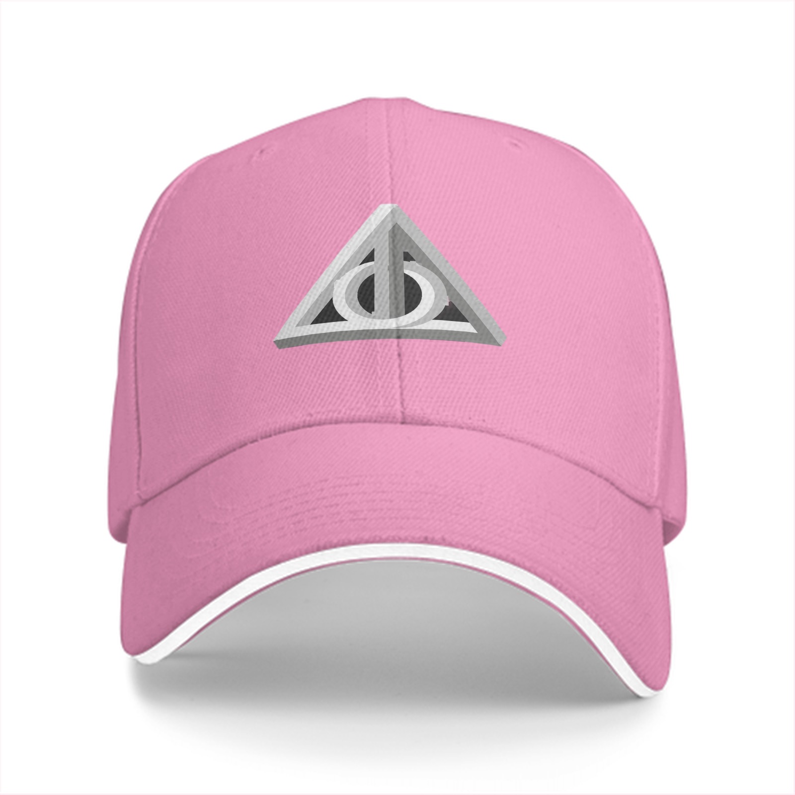 Black Baseball Cap with Deathly Hallows Symbol
