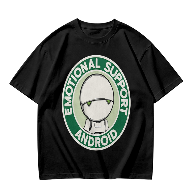 Emotional Support Android Graphic T-Shirt