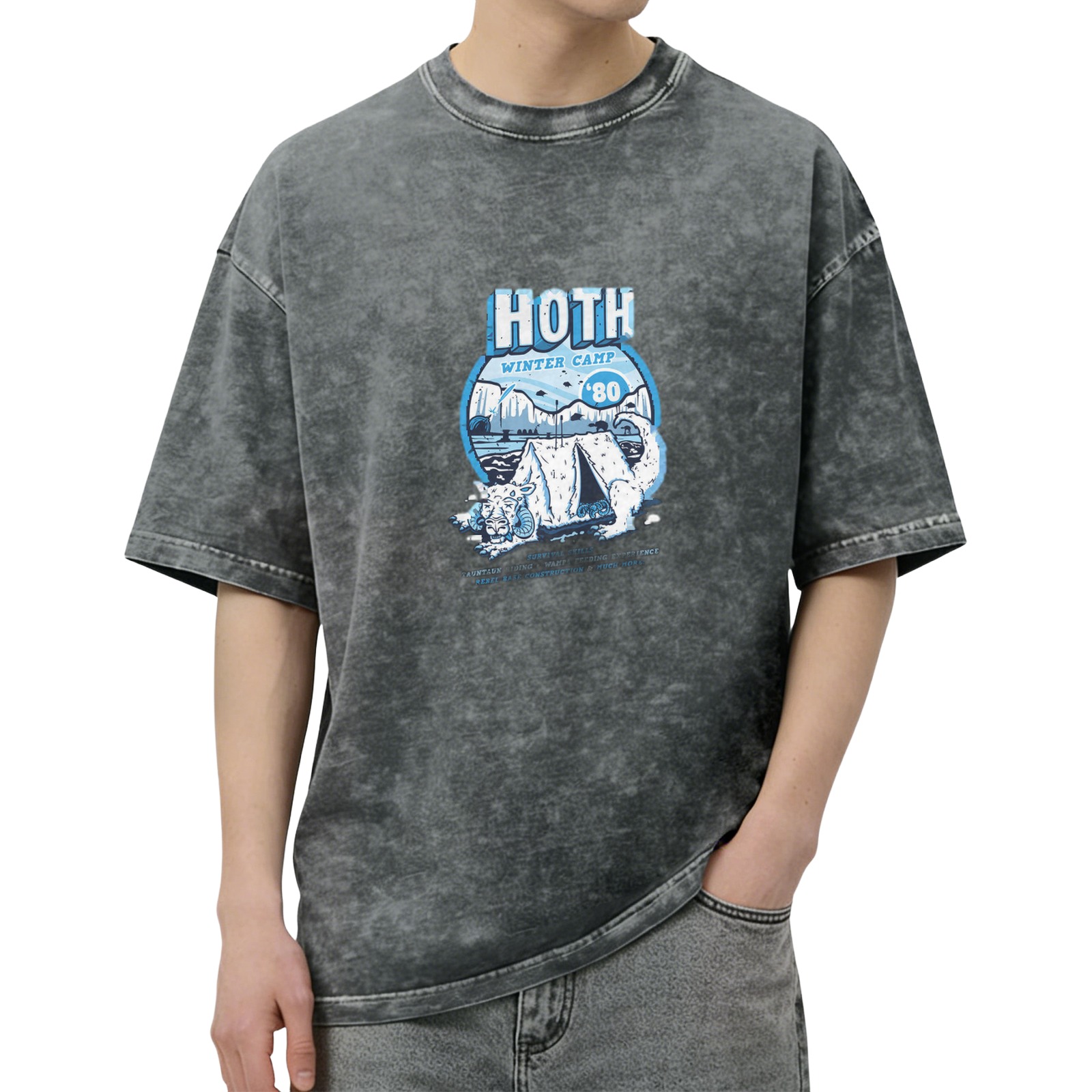 Star Wars Hoth Winter Camp '80 Vintage Wash Graphic T-Shirt