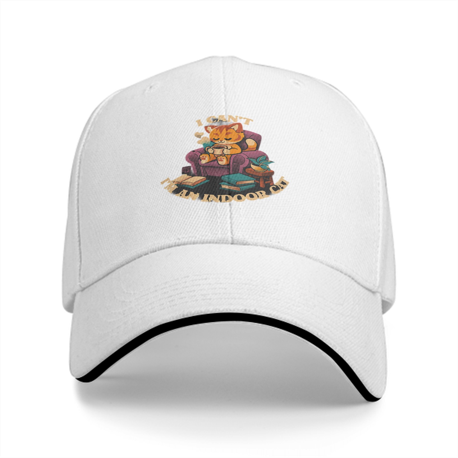 I Can't I'm An Indoor Cat Baseball Cap