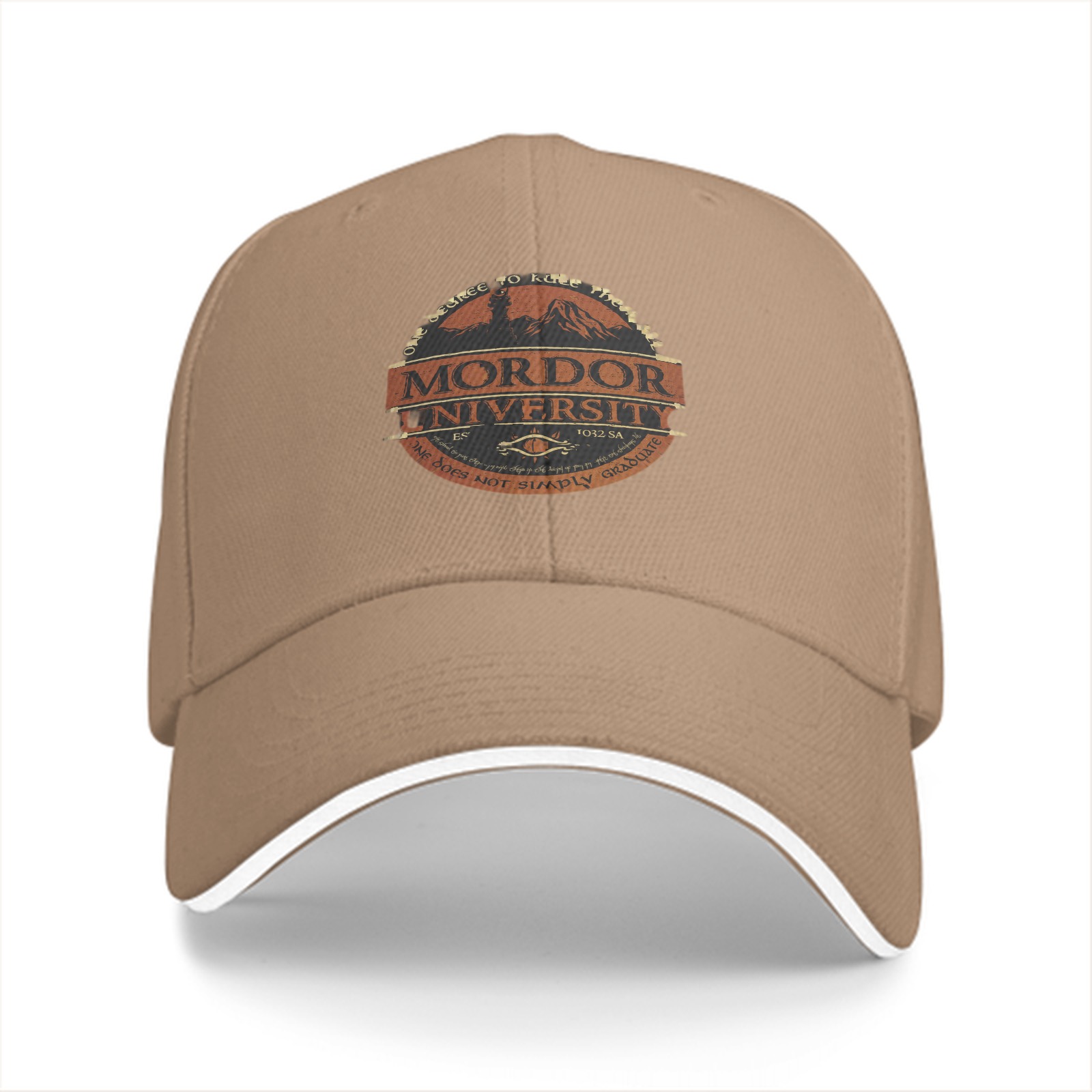 Mordor University Themed Black Baseball Cap