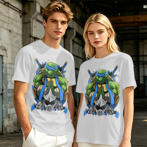 Olive Green Teenage Mutant Ninja Turtles Leonardo Graphic T-Shirt