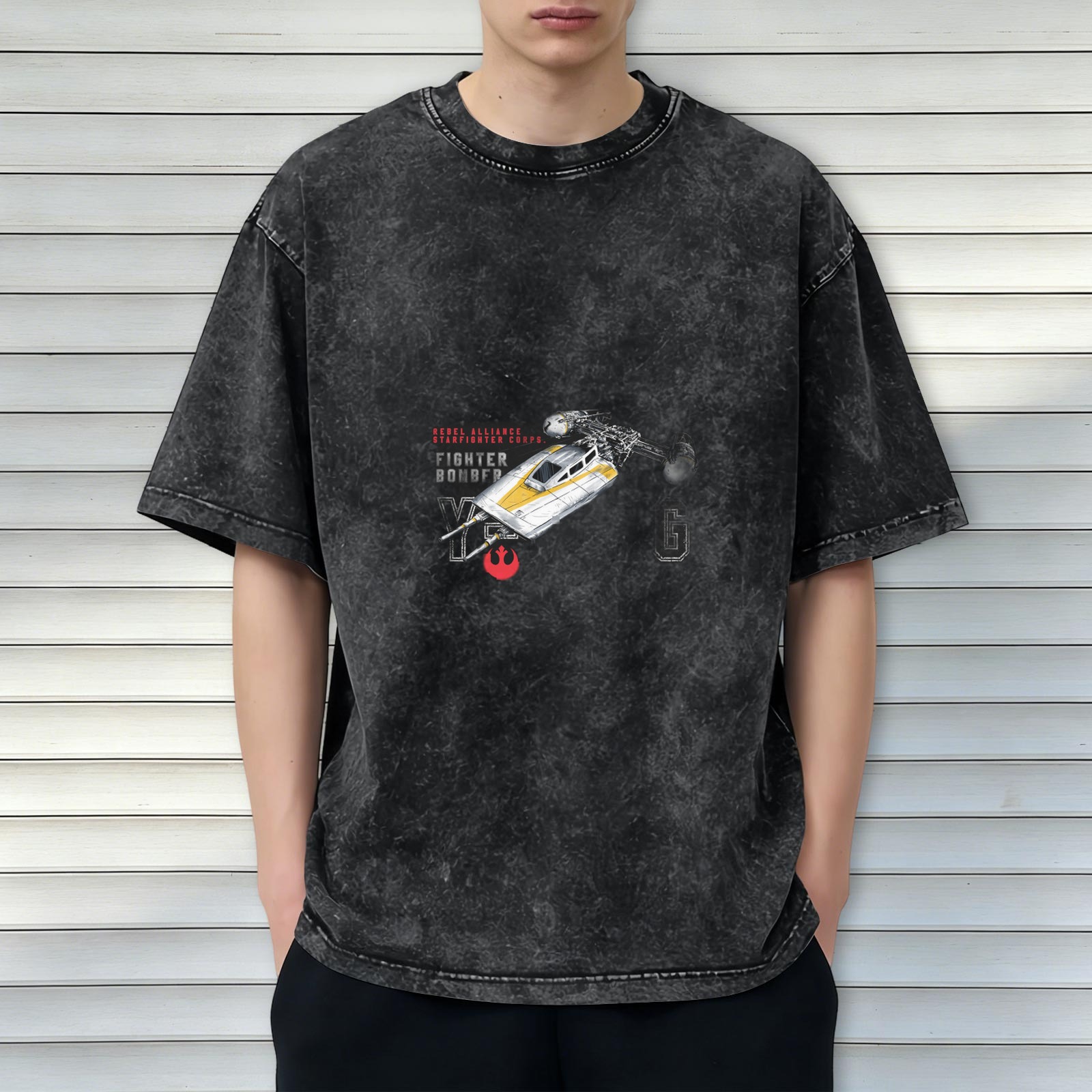 Star Wars Rebel Y-Wing Fighter Bomber Stonewashed T-Shirt
