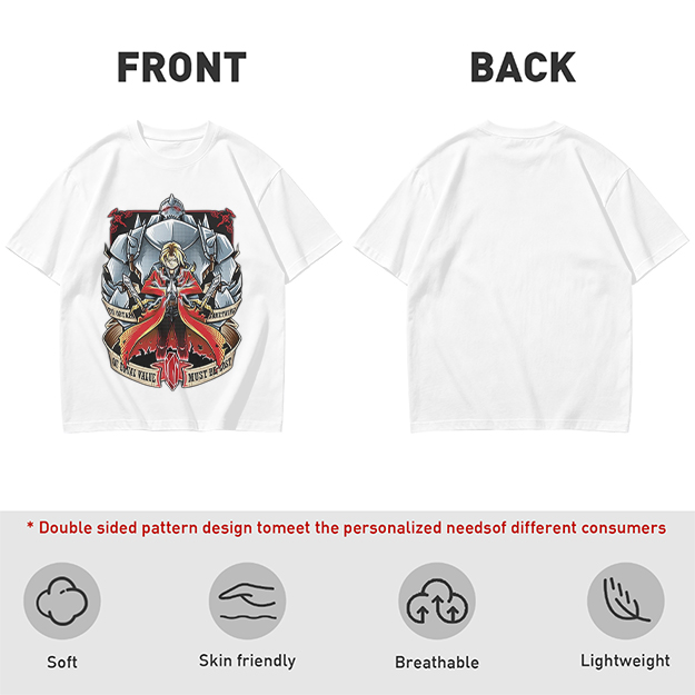 Fullmetal Alchemist Elric Brothers Graphic T-Shirt