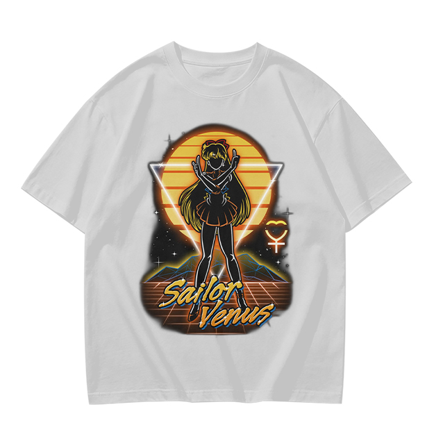 Sailor Venus Retro Synthwave Graphic T-Shirt