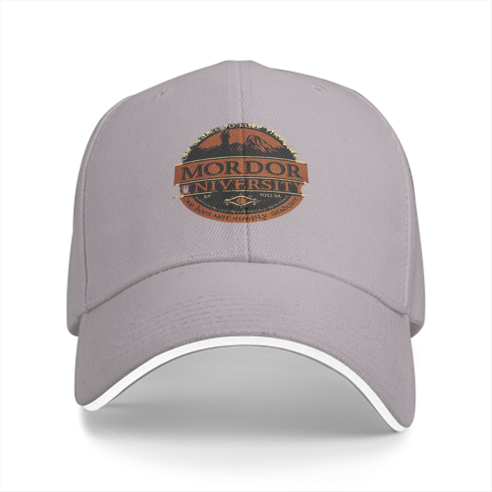 Mordor University Themed Black Baseball Cap