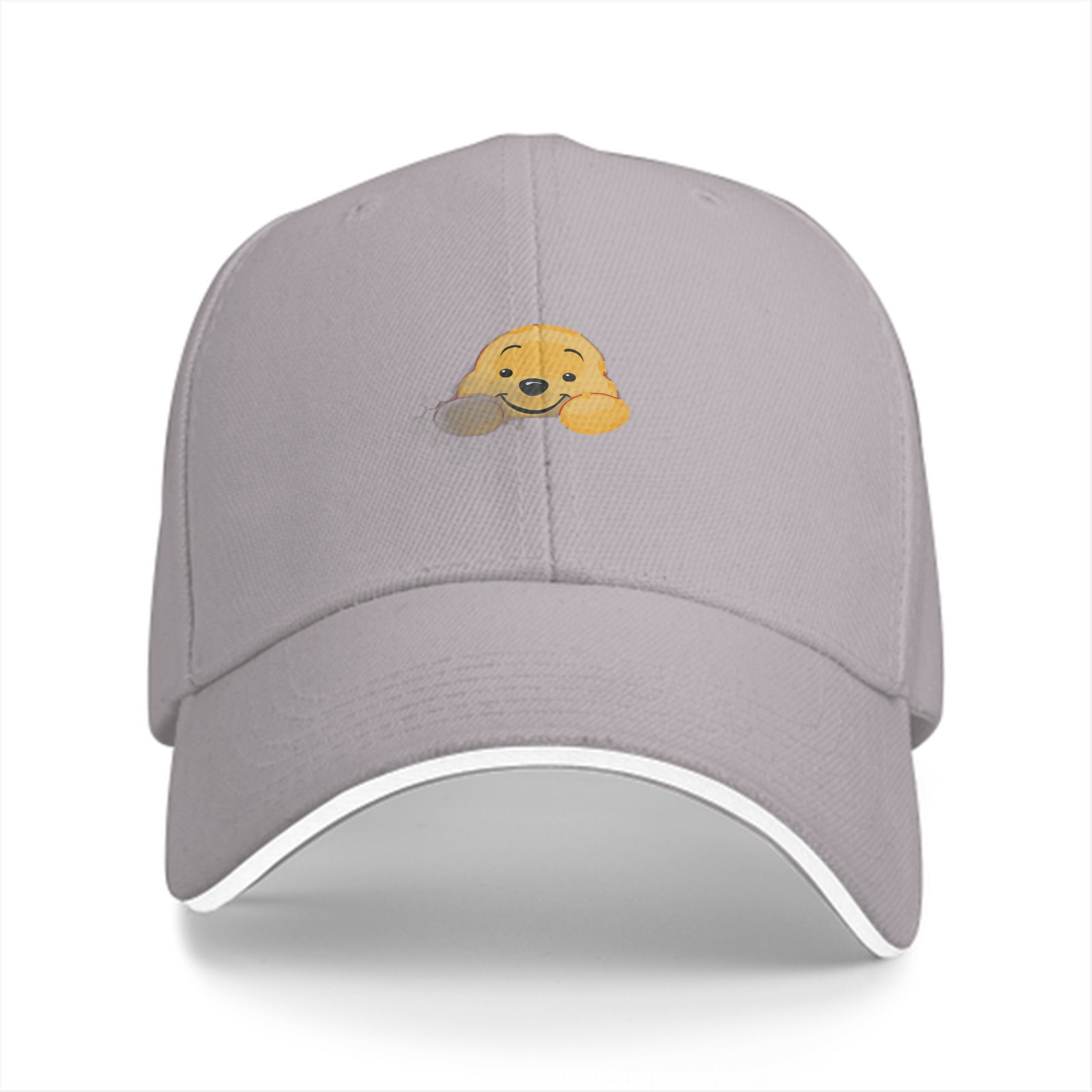 Black baseball cap with cute Winnie the Pooh graphic