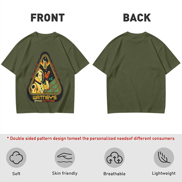 Watney's Space Potatoes Astronaut Graphic T-Shirt