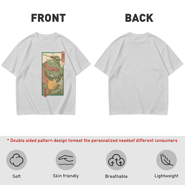 Olive T-shirt with Raphael Teenage Mutant Ninja Turtles Graphic