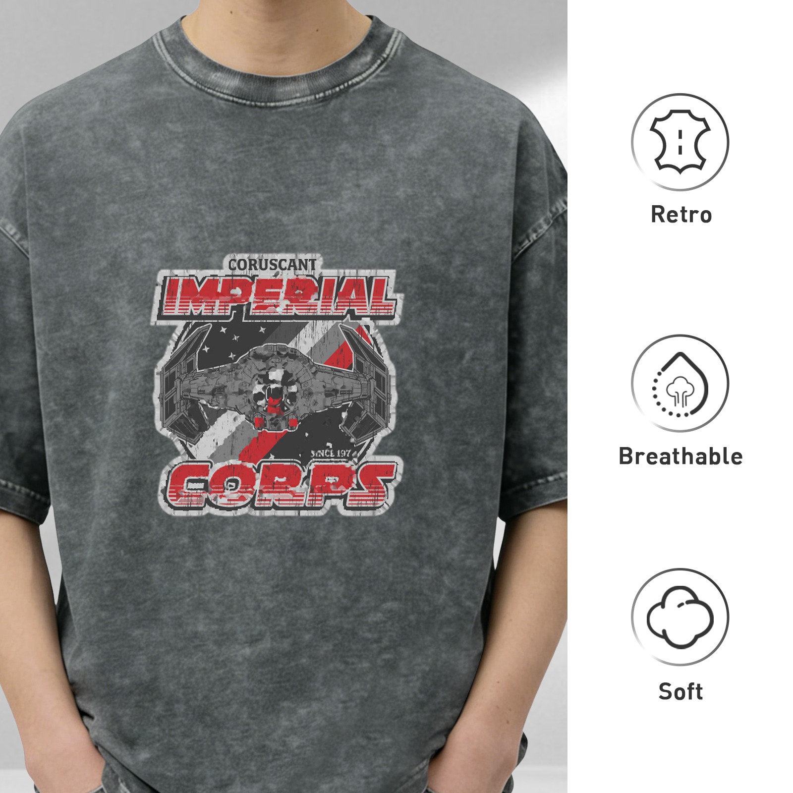 Coruscant Imperial Corps Star Wars Inspired Graphic T-Shirt