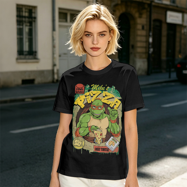 Teenage Mutant Ninja Turtle Mike's Pizza Graphic T-Shirt