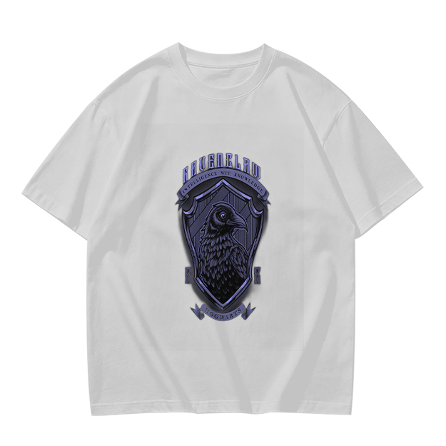 Olive Ravenclaw Crest Graphic T-Shirt