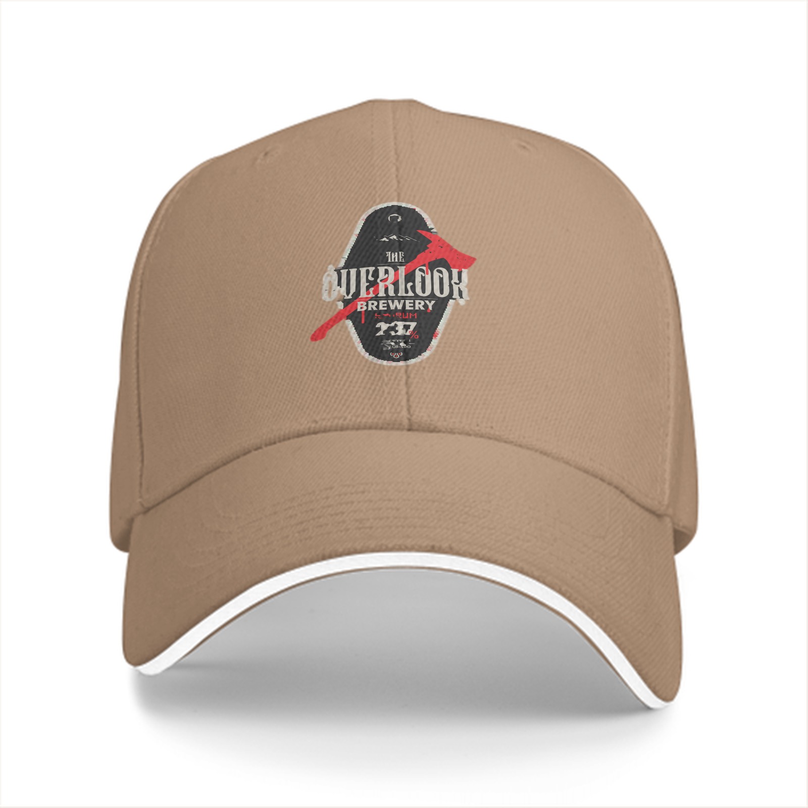 Black baseball cap with The Overlook Brewery axe graphic