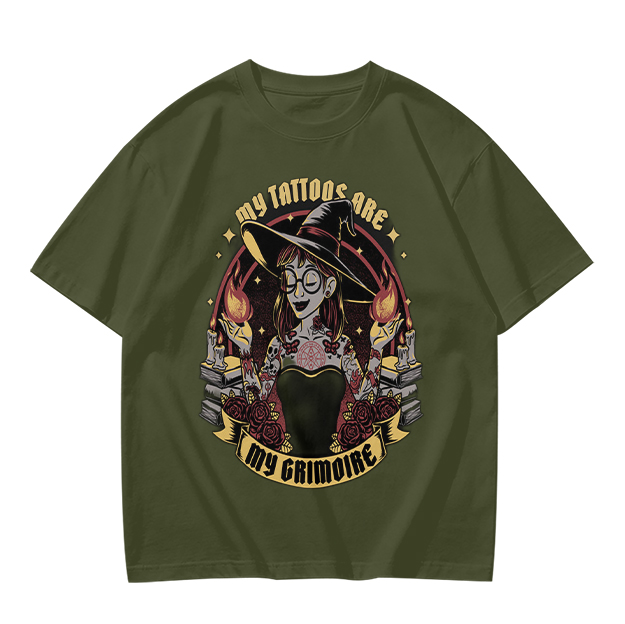 My Tattoos Are My Grimoire Witch Graphic T-Shirt
