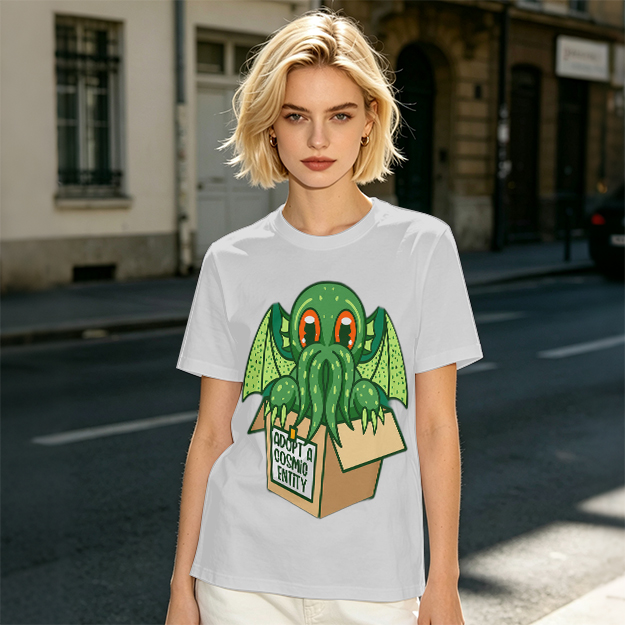 Adopt A Cosmic Entity Cute Cthulhu Graphic T-Shirt