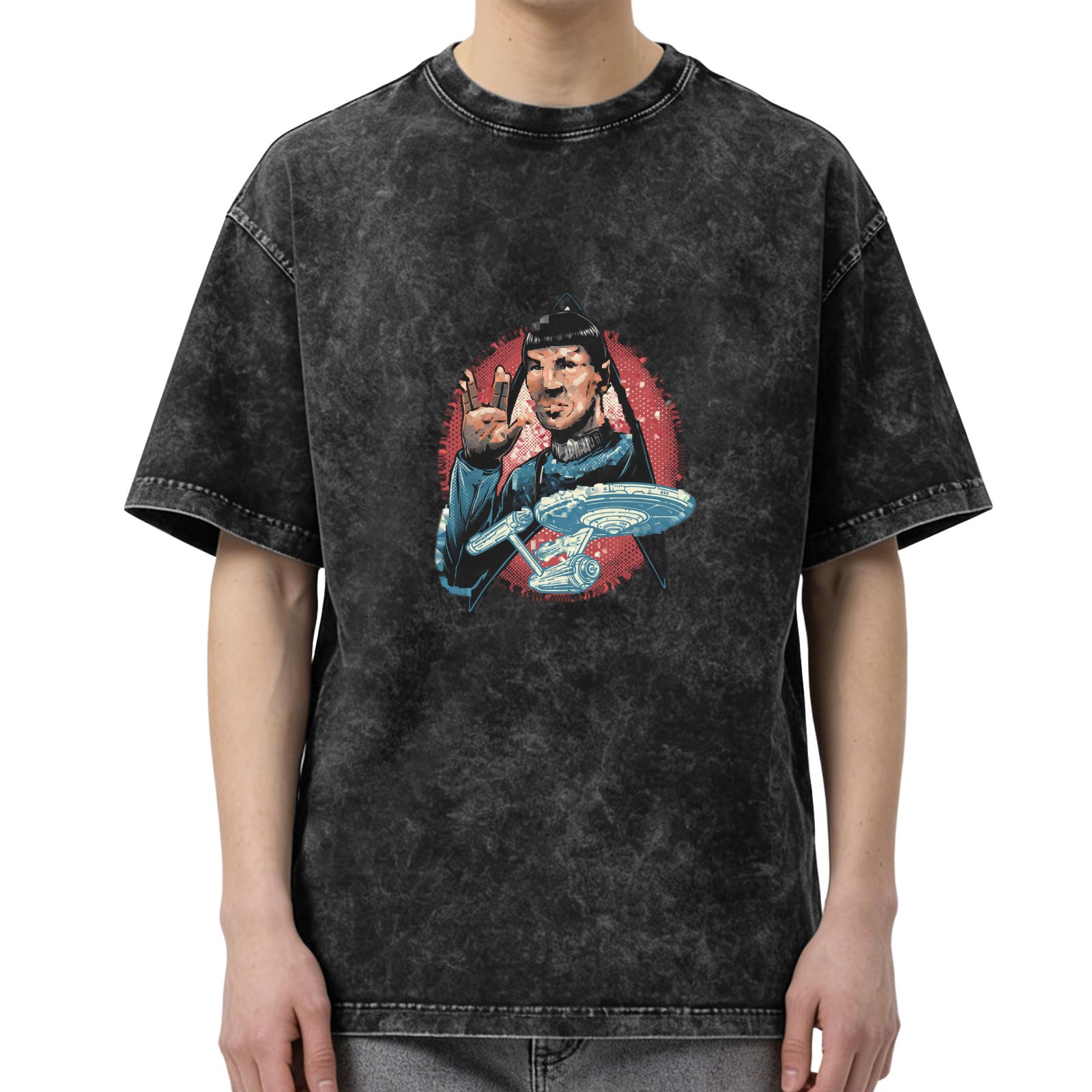 Vintage Star Trek Spock Vulcan Saloon Graphic T-Shirt