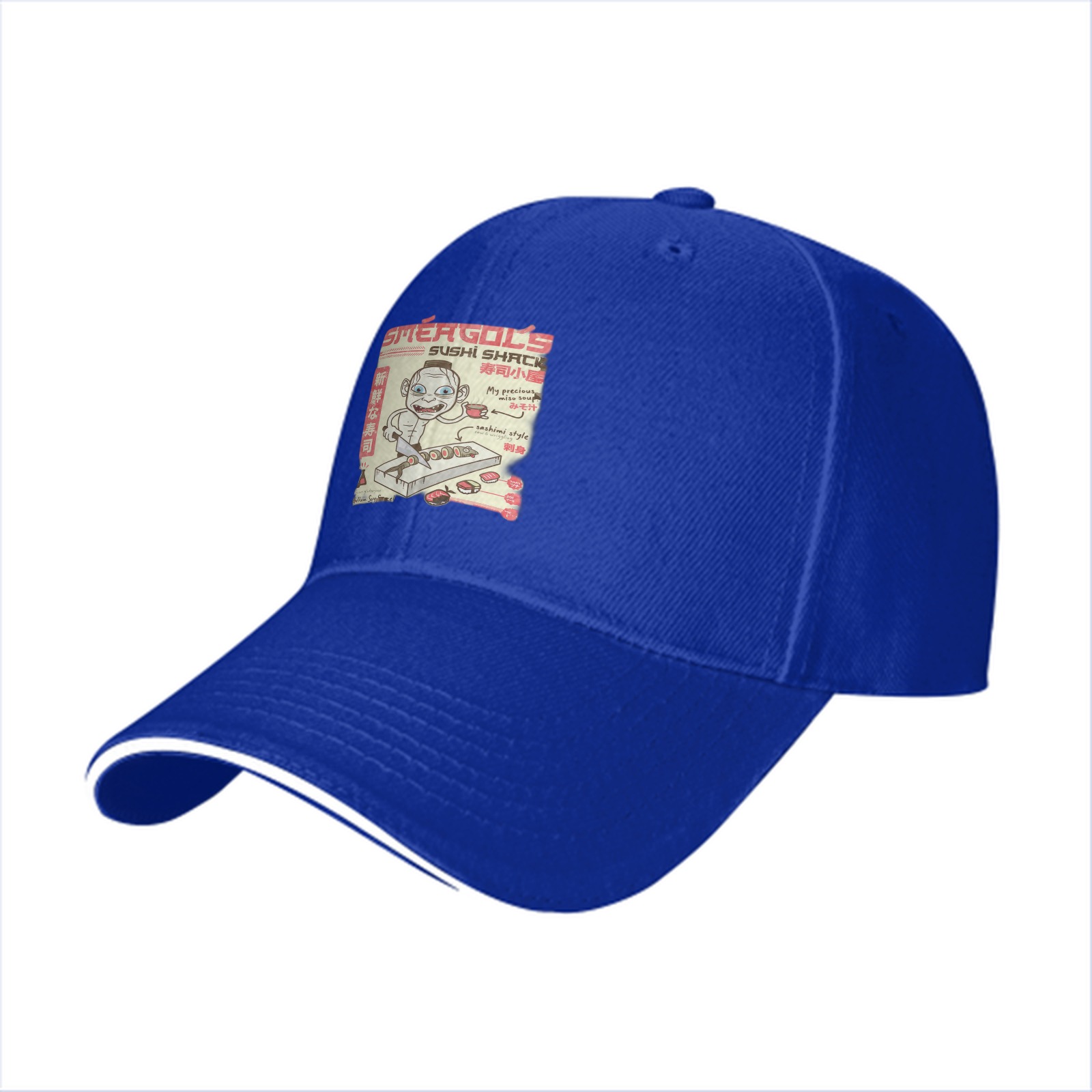Sméagol's Sushi Shack Themed Black Baseball Cap