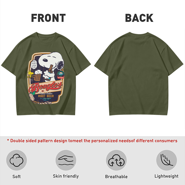 Snoopy Beagle's Root Beer Graphic T-Shirt