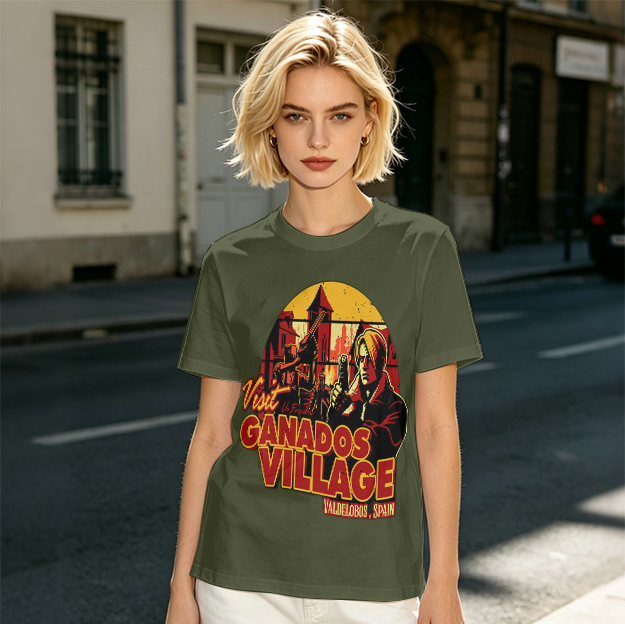 Visit Ganados Village Resident Evil Themed Graphic T-Shirt