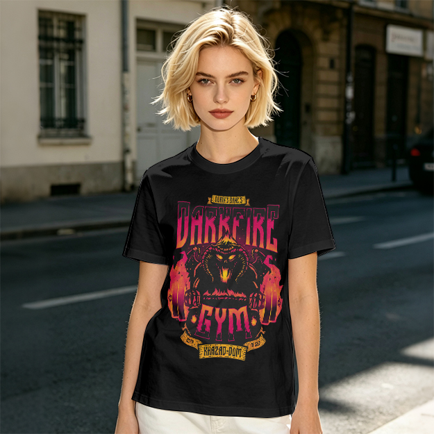 Darkfire Gym Graphic Print Olive T-Shirt