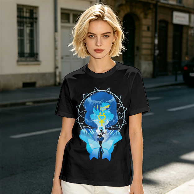 Sailor Mercury Graphic Print Olive T-Shirt