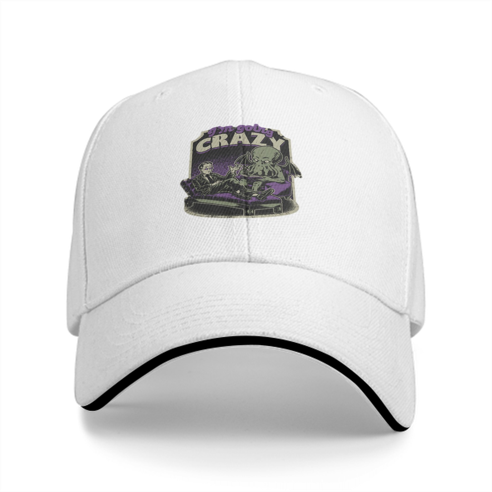 I'm Going Crazy Cthulhu Therapy Graphic Baseball Cap